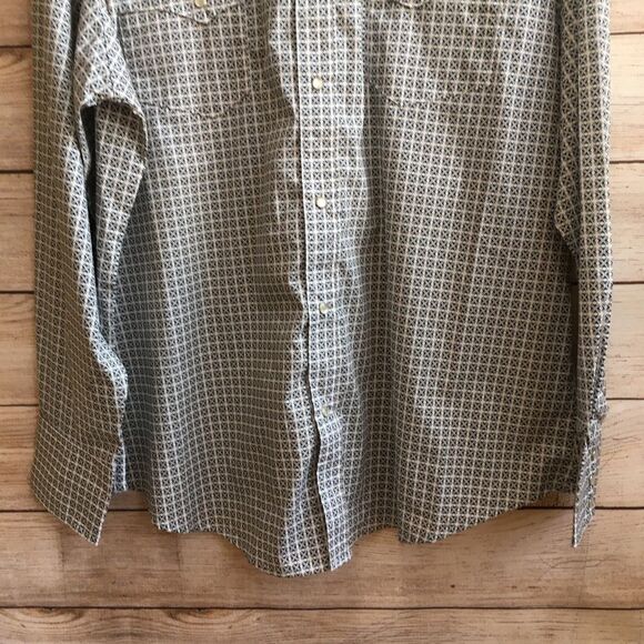 NEW WITH TAGS WRANGLER WRANCHER WESTERN SHIRT WITH PEARL SNAPS - Picture 3 of 7